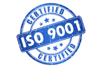 help organize your company and get you iso 9001 certified