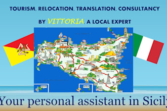 be your assistant, interpreter and relocation guide in sicily, italy