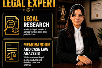 do legal research, memorandum and case law analysis
