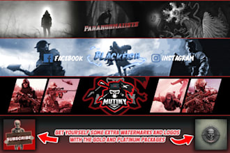 design a stunning banner, logo, or watermark to elevate your online presence