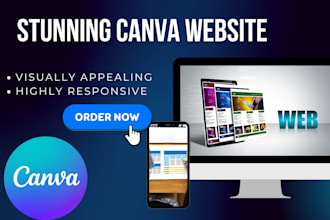 design personal and portfolio website with canva