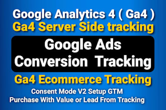 fix ga4 google ads conversion, ecommerce tracking, ga4 server side tracking