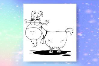 design professional children colouring book with creative illustrations