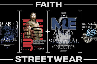 design christian streetwear graphics for your clothing brand