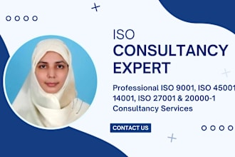 provide iso 9001, 27001, 20001 documentation and certification