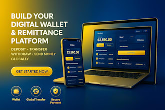 build your digital wallet and remittance platform with fund transfer