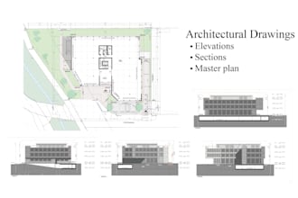 prepare architectural drawings, building plans and drafting 2d floorplan