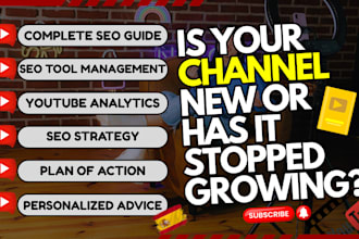 create an SEO guide and an action plan for youtube