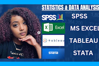 do statistical data analysis in spss, stata, python, r and excel