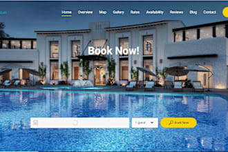 design a booking website, vacation rental website using wordpress