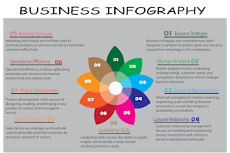 design amazing infographic, flowcharts, pie charts in 24 hours