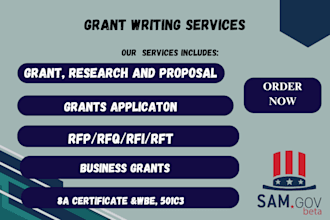 grant writing and submissions, grant proposal, grant application business plan