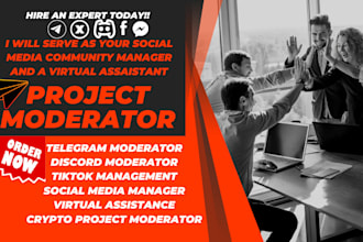 manage your crypto project ,telegram and discord community manager