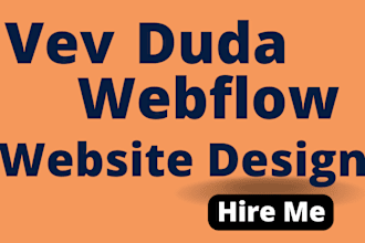 design vev website, duda website tilda website webflow