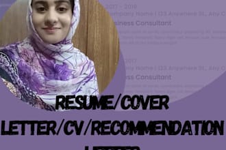 craft your resume CV and recommendations