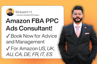 be your amazon fba ads consultant, amazon PPC campaign VA