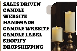 design candle website scented candle perfume private label shopify store