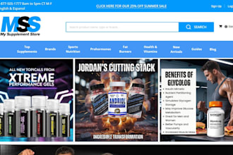 build private label supplement website nutritional store multivitamins website