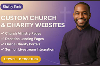 design church website charity website church ministry website donation website