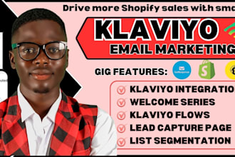 klaviyo email marketing flows SMS automation shopify marketing sales campaign