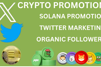 top your sol token, memecoin by increase market cap crypto twitter x marketing