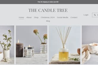 design private label candle shopify store scented candle neon candle website