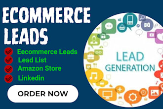 generate ecommerce lead amazon seller b2b  linkedin list building business leads