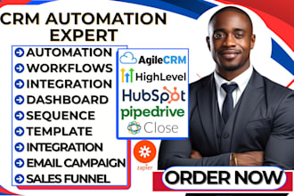 gohighlevel zapier integration hubspot pipedrive agile salesforce close io crm
