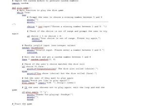 do python projects and computer science