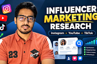 do instagram, youtube, tiktok and influencer marketing research