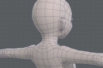 completely fix and rig your model 3d for mmd, blender, unity weight paint