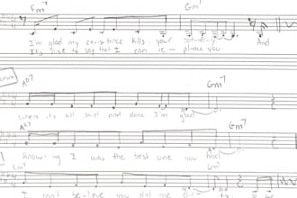 transfer your handwritten sheet music to a digital copy