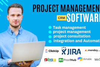 setup airtable monday clickup wrike zoho projects jira basecamp proofhub podio