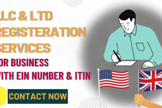 do US llc registration, USA business registration, ein, UK company registration