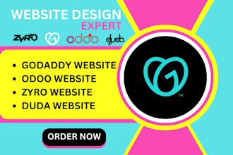 duda website, odoo website, zyro website, godaddy website design
