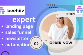 design beehiiv newsletter setup beehiiv landing page design beehiiv automation