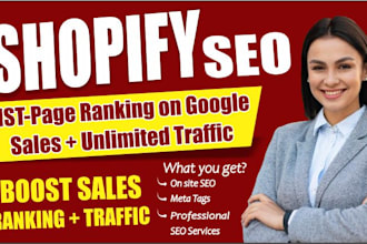 do shopify SEO to boost your google ranking and traffic