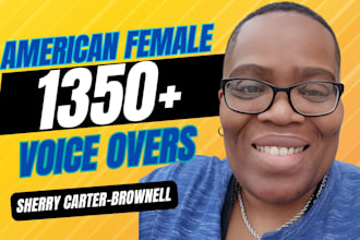 record an american female voice over pro quality narration