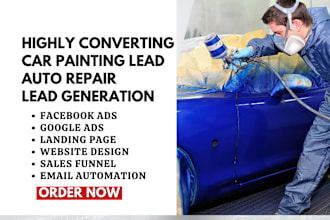 generate car painting leads auto repair bodywork spray painter insurance leads
