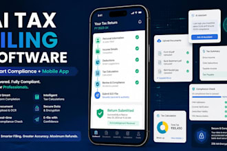 build an ai integrated professional tax filing software system with mobile app