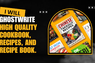 write, format, design cookbook recipe, recipe book, meal plan