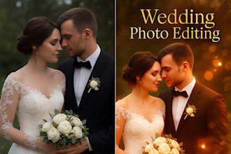 do any bulk photo editing, wedding, photo retouching and manipulation
