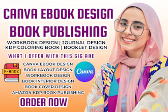 do canva ebook workbook or kdp journal design booklet design kdp book publishing