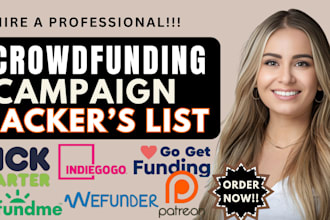 generate real active backers list for gofundme indiegogo kickstarter campaign