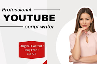 do youtube video script writing for your channel