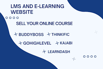 build lms website using buddyboss learndash thinkific gohighlevel