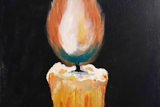 deliver serene candlelight original canvas oil painting
