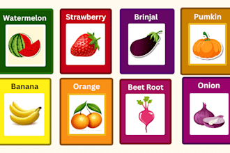 create amazing flashcards for kids ,worksheets and activity books