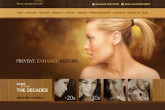 design medical spa website, med spa, medical aesthetics, iv therapy website