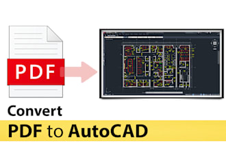 convert pdf floor plans and elevations to autocad